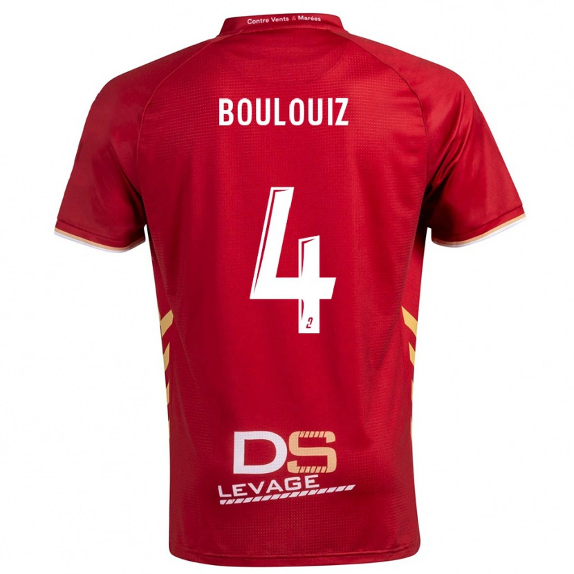 Danxen Women Salim Boulouiz #4 Burgundy Gold Away Jersey 2025/26 T-Shirt