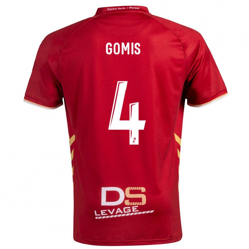 Danxen Women Chrome Gomis #4 Burgundy Gold Away Jersey 2025/26 T-Shirt