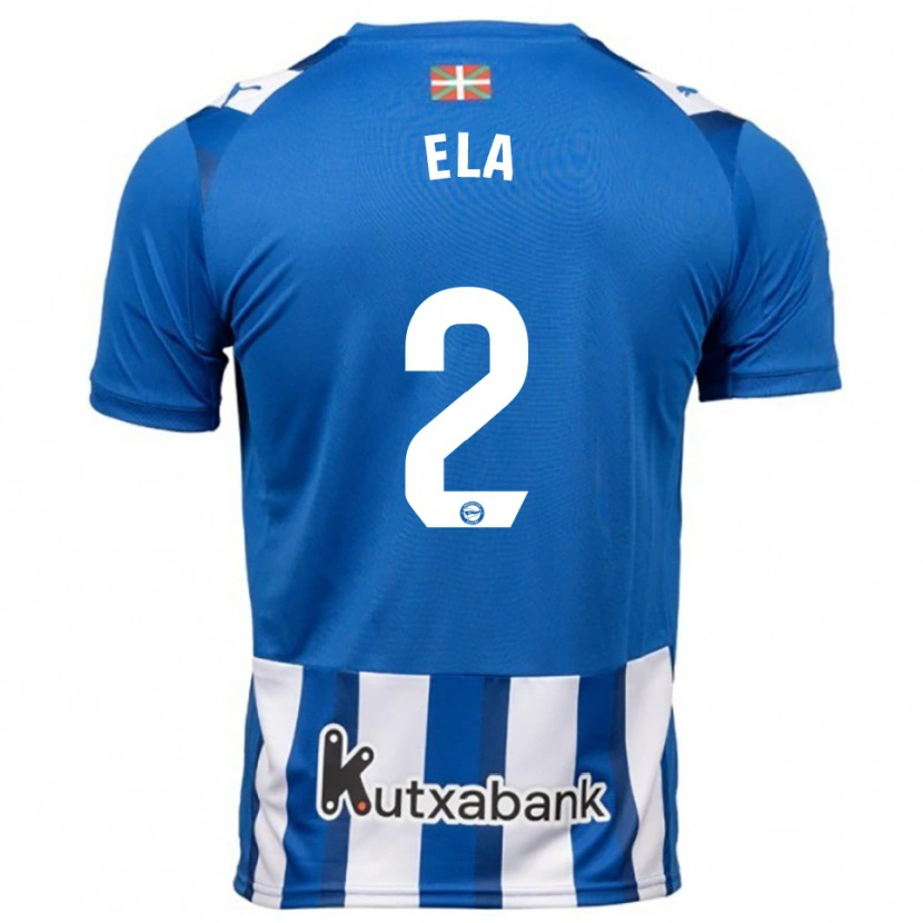 Danxen Kid Noé Ela #2 Blue White Home Jersey 2025/26 T-Shirt
