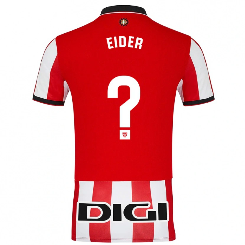 Danxen Kid Eider Arana Mugueta #0 Red White Home Jersey 2025/26 T-Shirt
