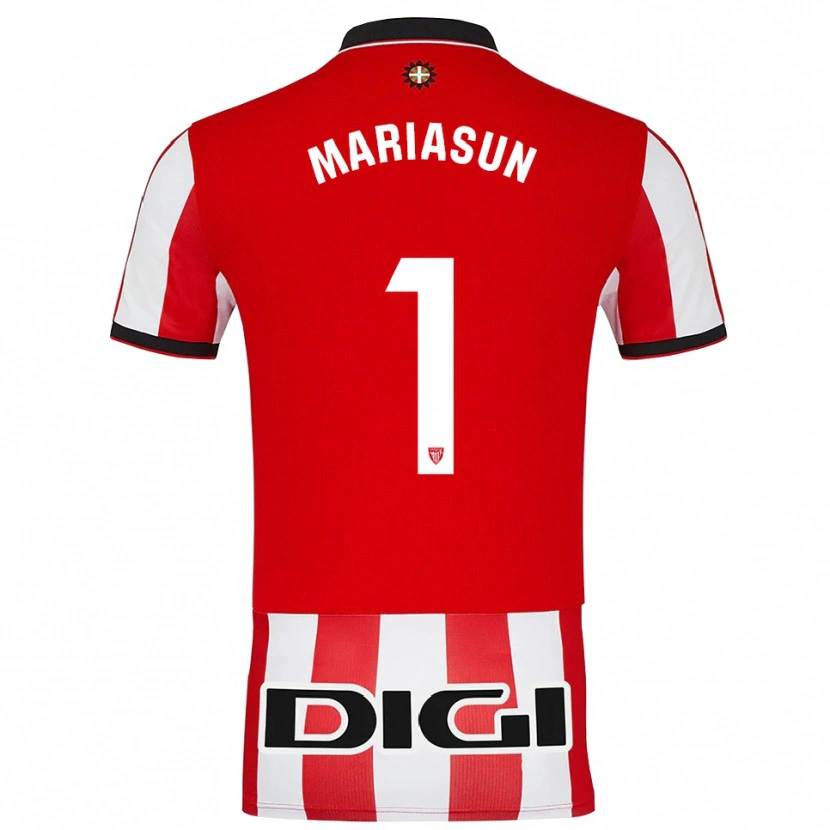 Danxen Kid María Asunción Quiñones Goikoetxea #1 Red White Home Jersey 2025/26 T-Shirt