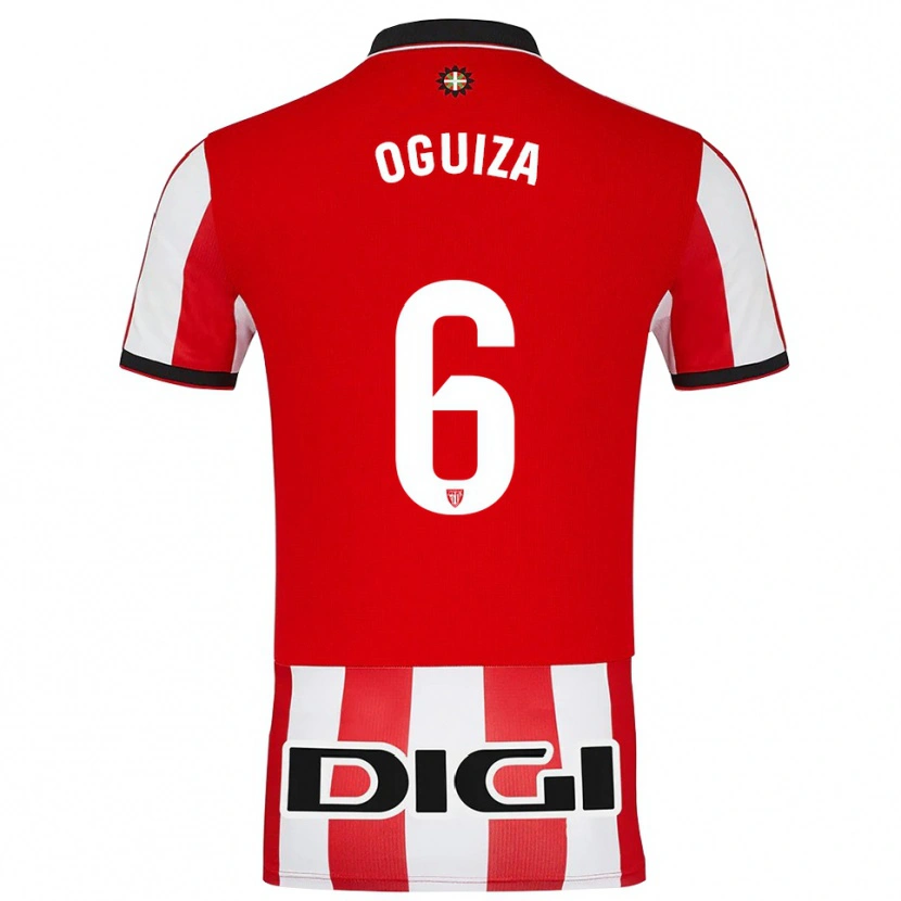 Danxen Kid Irene Oguiza Martínez #6 Red White Home Jersey 2025/26 T-Shirt