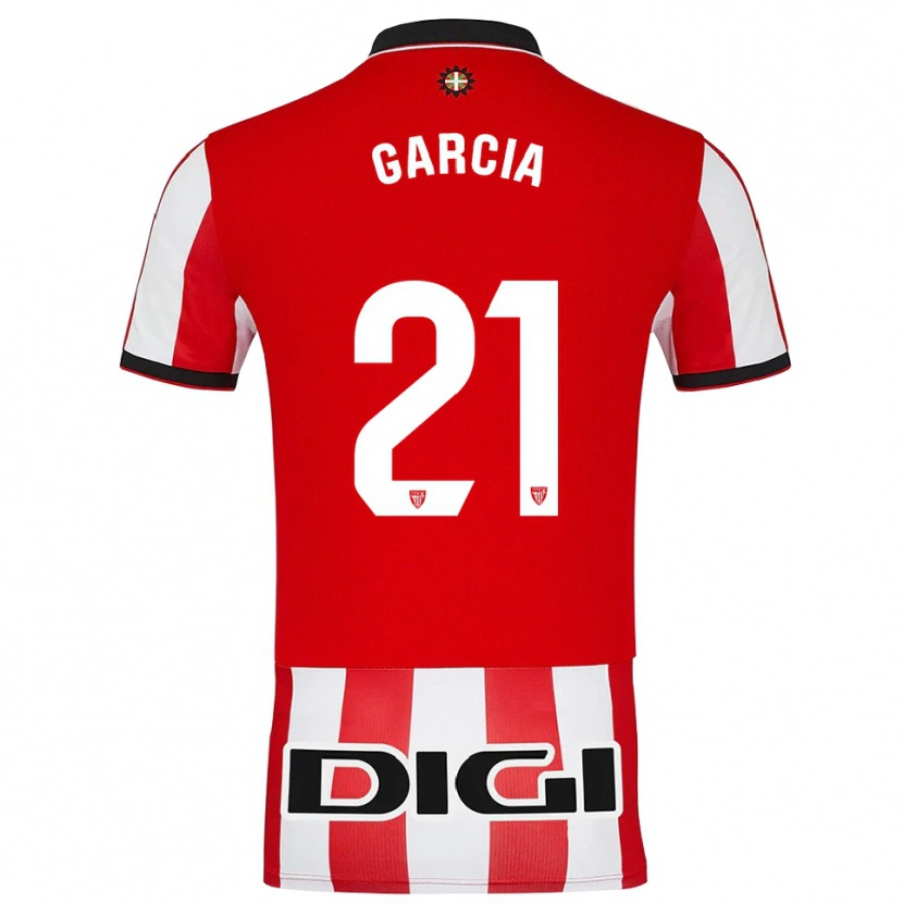 Danxen Kid Beñat García #21 Red White Home Jersey 2025/26 T-Shirt