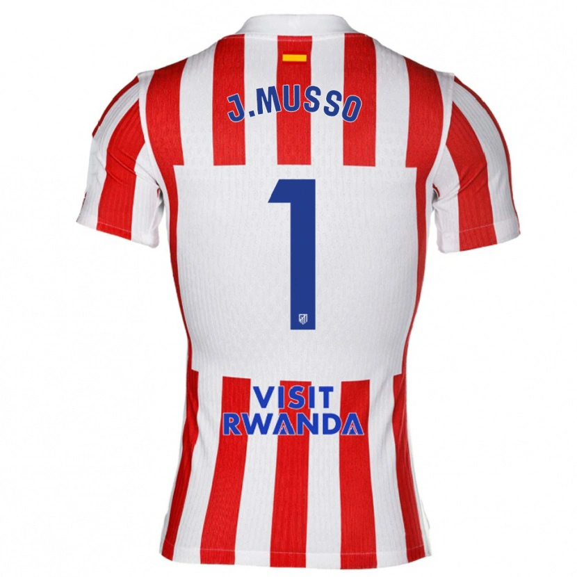 Danxen Kid Juan Musso #1 Red White Home Jersey 2025/26 T-Shirt