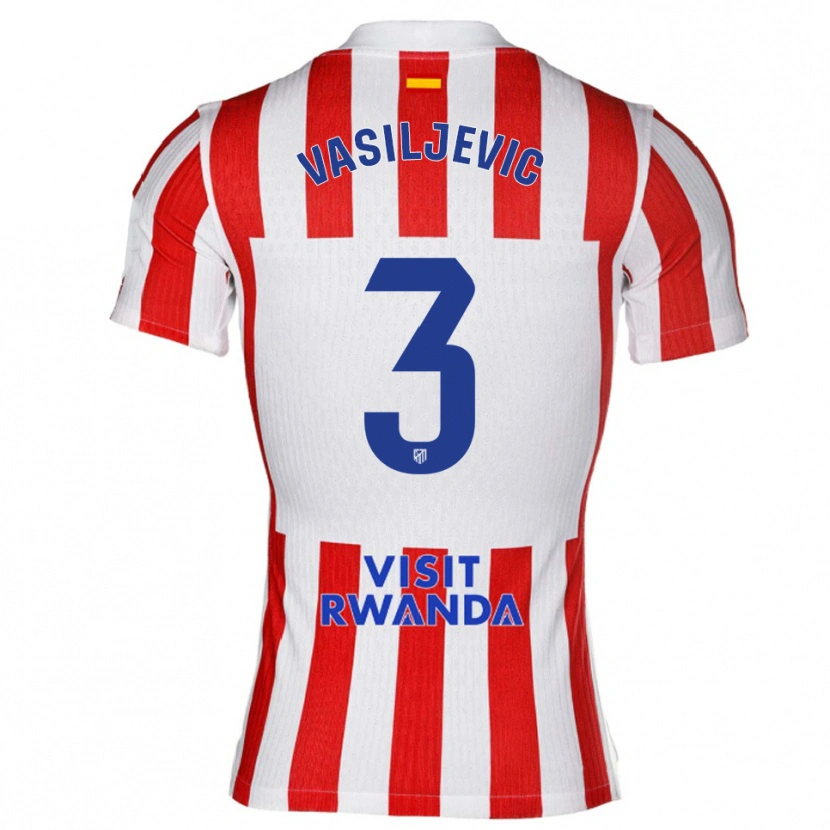 Danxen Kid Ivan Vasiljevic #3 Red White Home Jersey 2025/26 T-Shirt