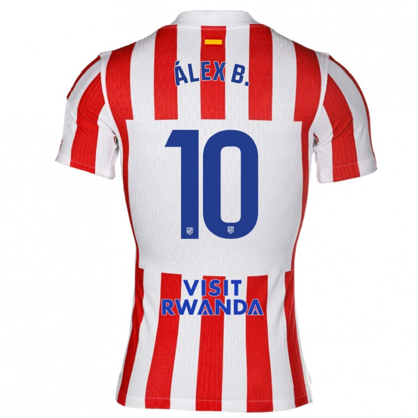 Danxen Kid Álex Baena #10 Red White Home Jersey 2025/26 T-Shirt