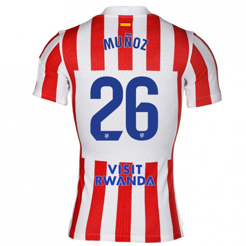 Danxen Kid Izan Muñoz #26 Red White Home Jersey 2025/26 T-Shirt
