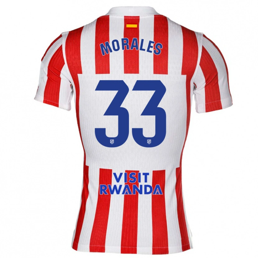 Danxen Kid Luismi Morales #33 Red White Home Jersey 2025/26 T-Shirt