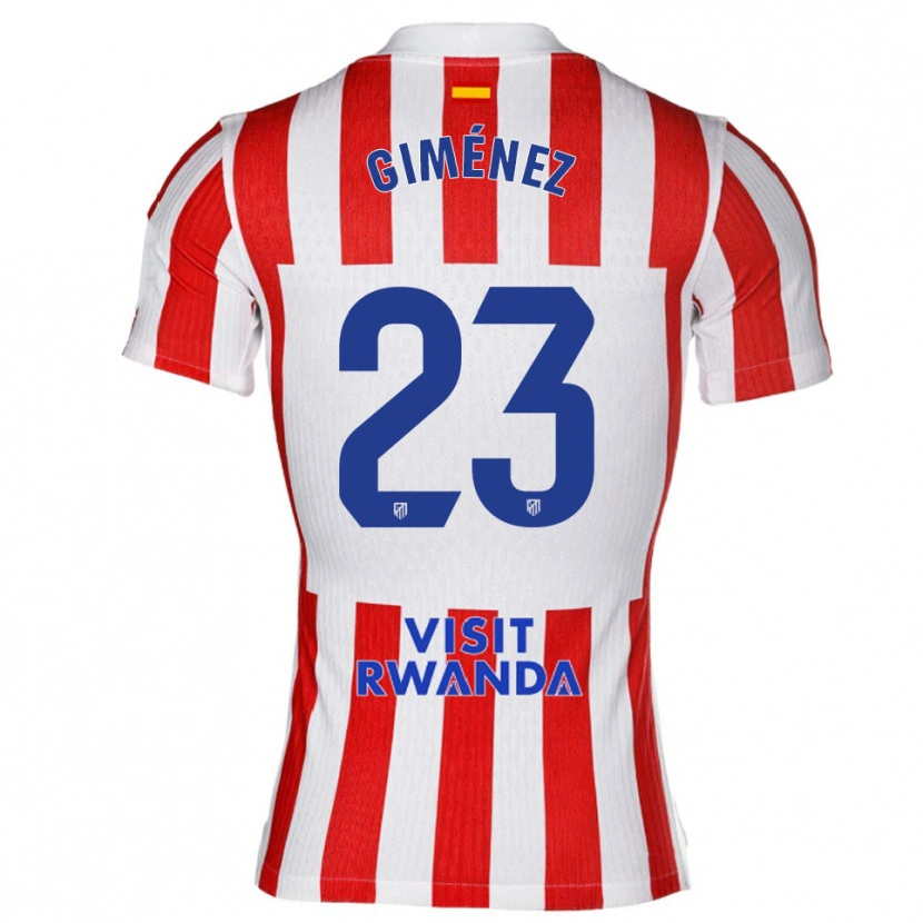 Danxen Kid Carlos Giménez #23 Red White Home Jersey 2025/26 T-Shirt