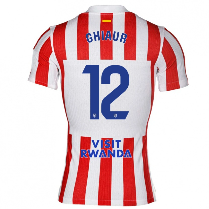 Danxen Kid Octavian Ghiaur #12 Red White Home Jersey 2025/26 T-Shirt