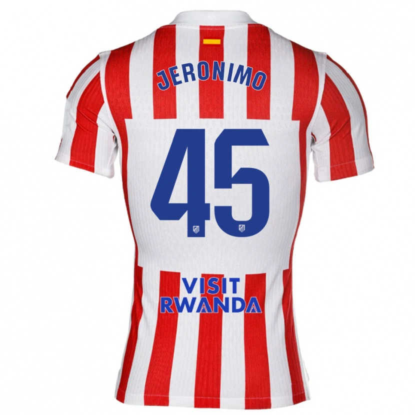 Danxen Kid Isaiah Jeronimo #45 Red White Home Jersey 2025/26 T-Shirt