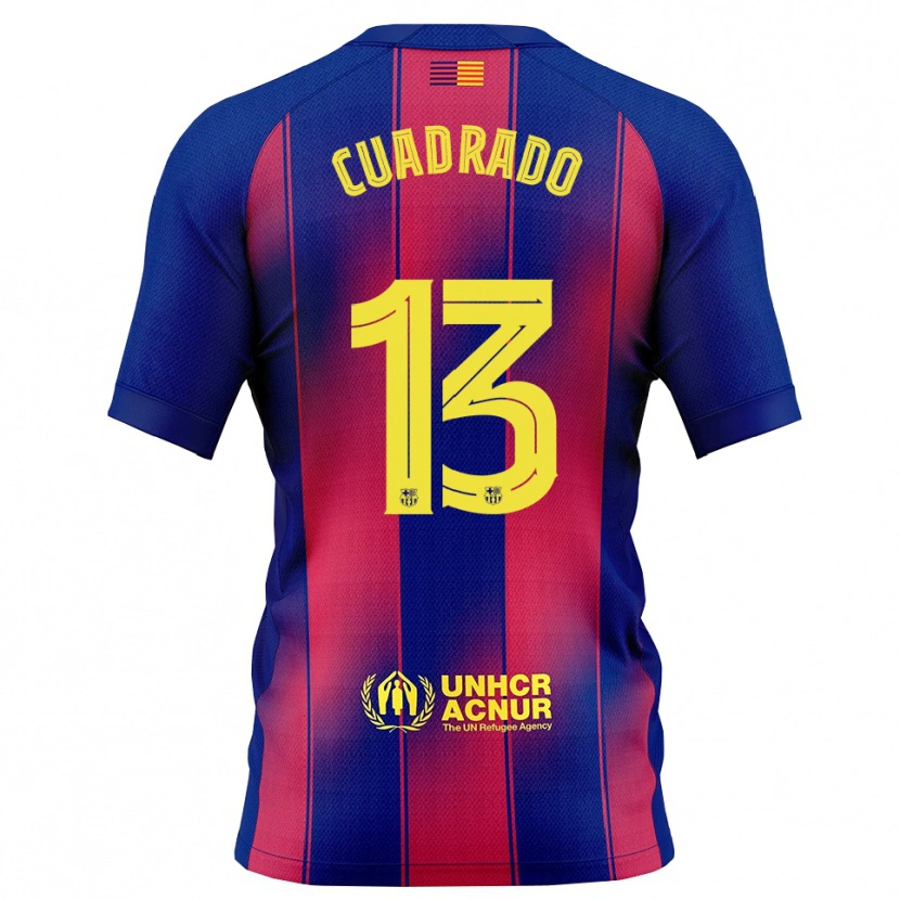 Danxen Kid Adrián Cuadrado #13 Blue Red Home Jersey 2025/26 T-Shirt