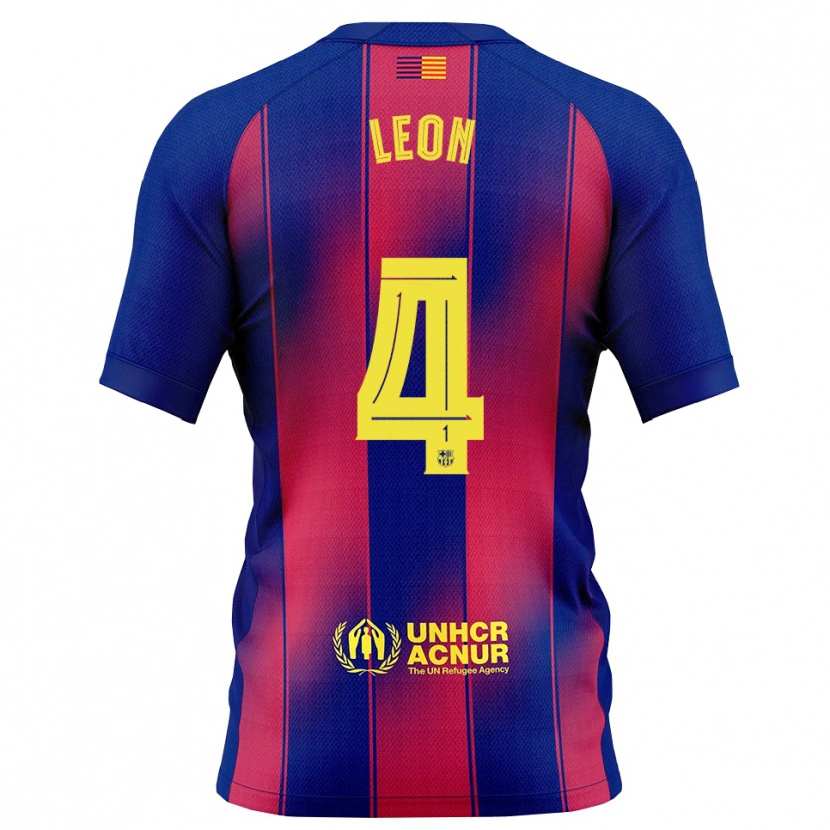 Danxen Kid Maria Pilar Leon #4 Blue Red Home Jersey 2025/26 T-Shirt