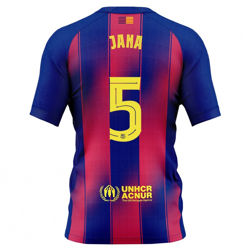 Danxen Kid Jana Fernández #5 Blue Red Home Jersey 2025/26 T-Shirt