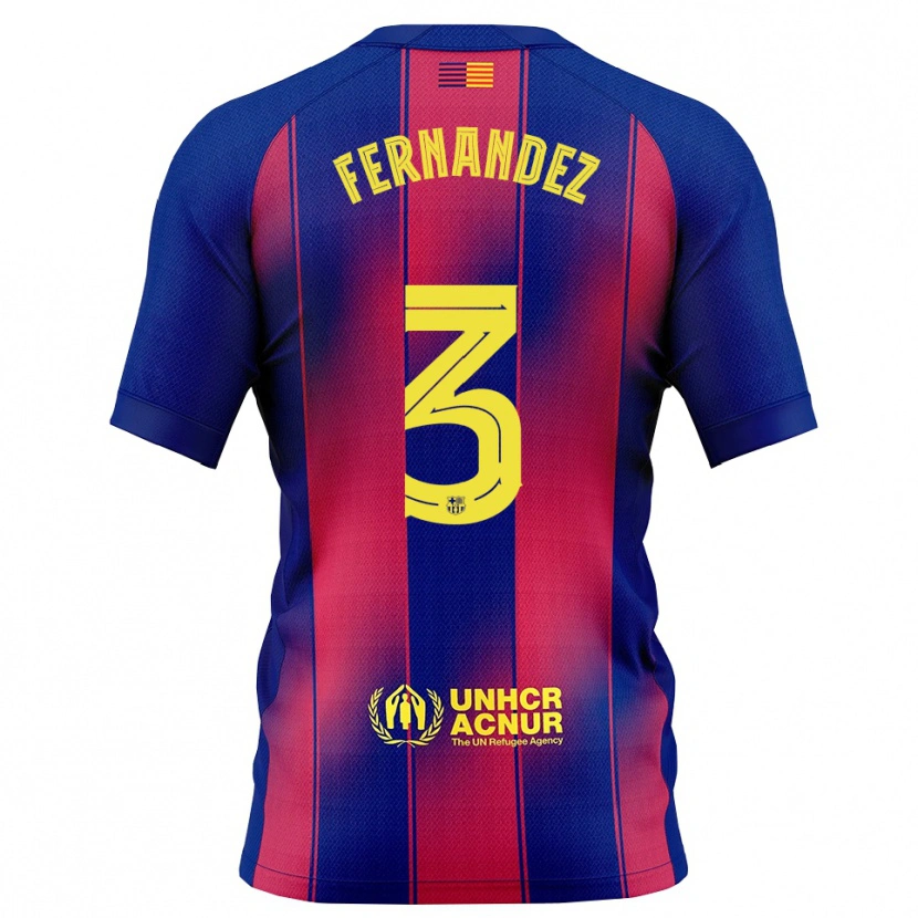 Danxen Kid Jana Fernandez #3 Blue Red Home Jersey 2025/26 T-Shirt