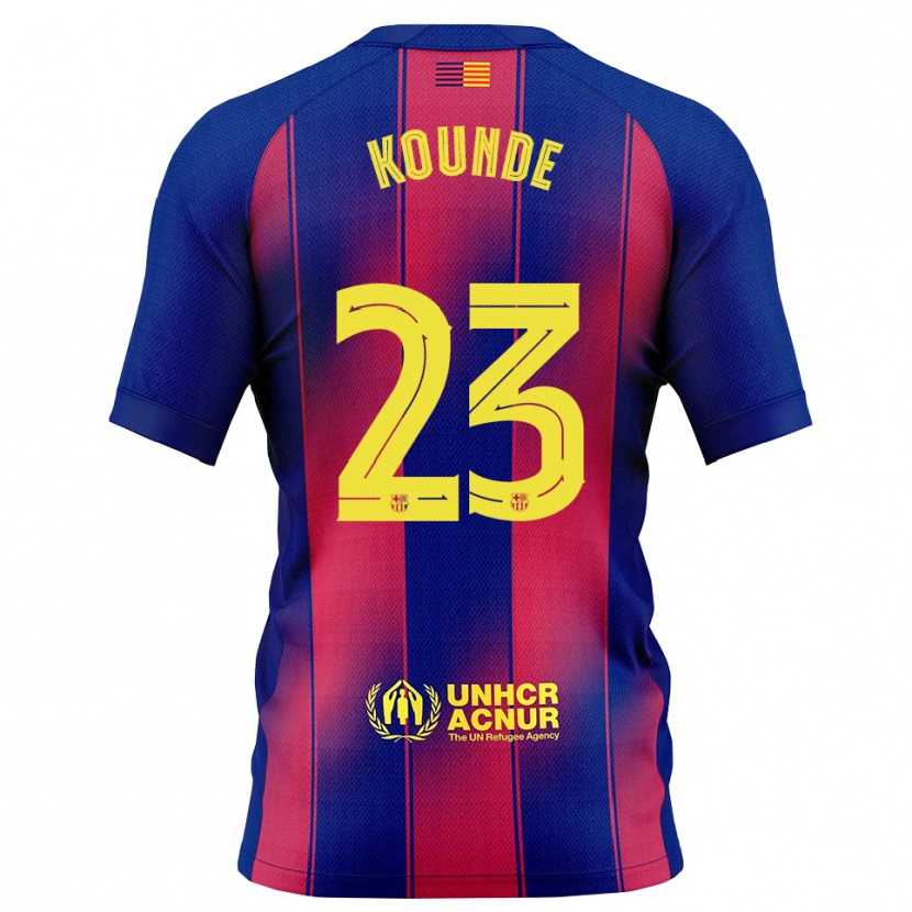 Danxen Kid Jules Koundé #23 Blue Red Home Jersey 2025/26 T-Shirt