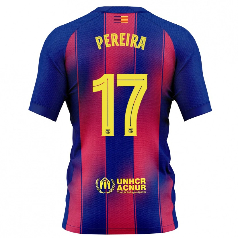 Danxen Kid Andrea Pereira #17 Blue Red Home Jersey 2025/26 T-Shirt