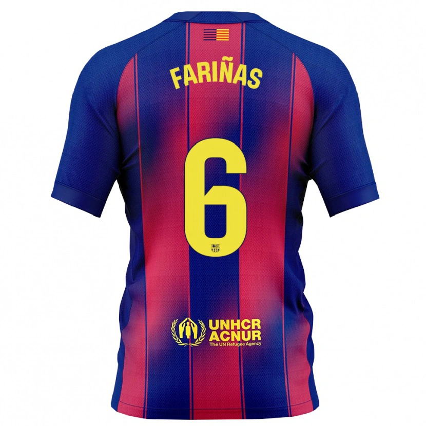 Danxen Kid Brian Fariñas #6 Blue Red Home Jersey 2025/26 T-Shirt