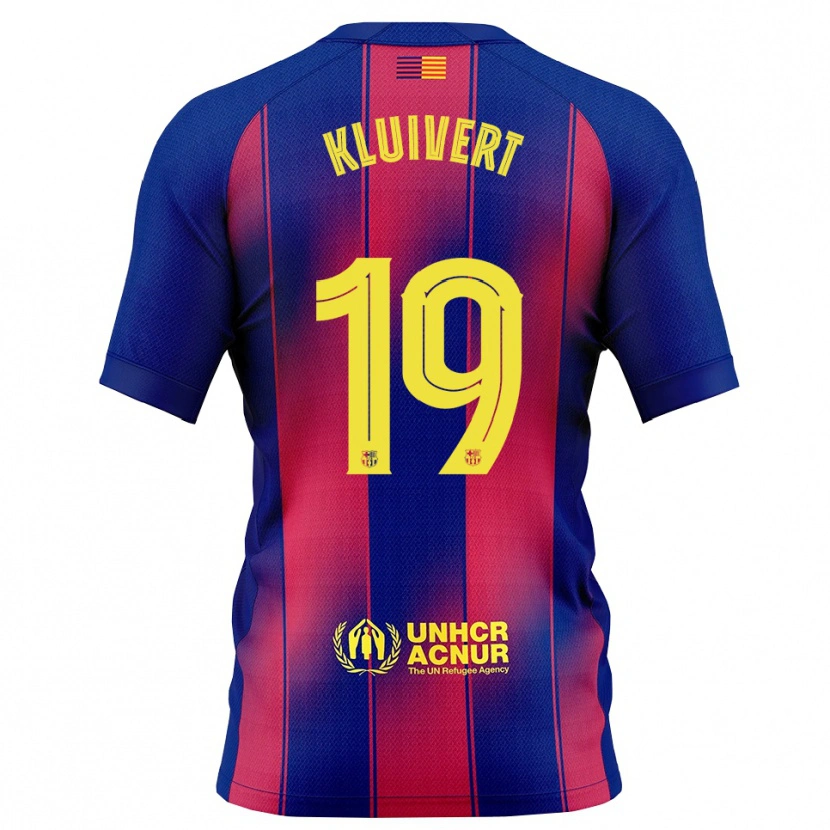 Danxen Kid Shane Kluivert #19 Blue Red Home Jersey 2025/26 T-Shirt