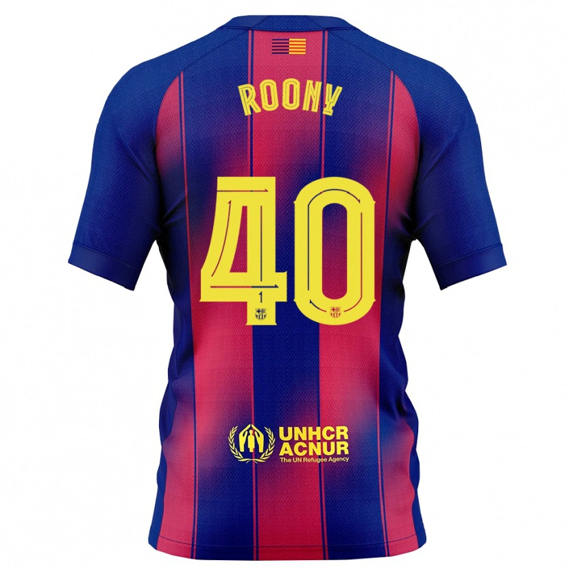 Danxen Kid Roony Bardghji #40 Blue Red Home Jersey 2025/26 T-Shirt