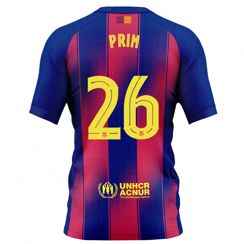 Danxen Kid Pau Prim #26 Blue Red Home Jersey 2025/26 T-Shirt