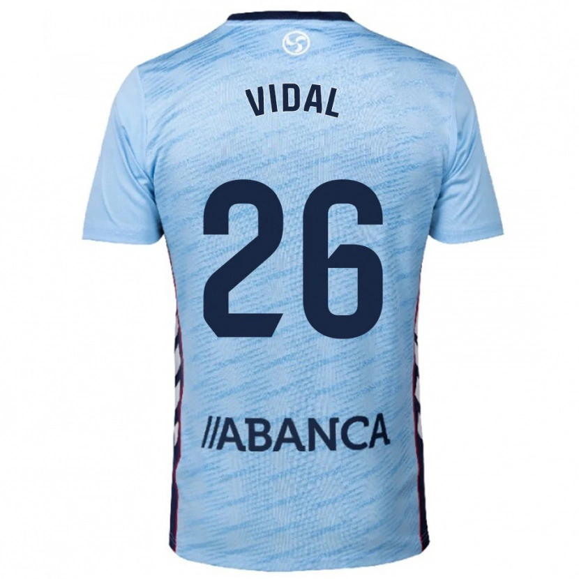 Danxen Kid Marc Vidal #26 Sky Blue Red Home Jersey 2025/26 T-Shirt