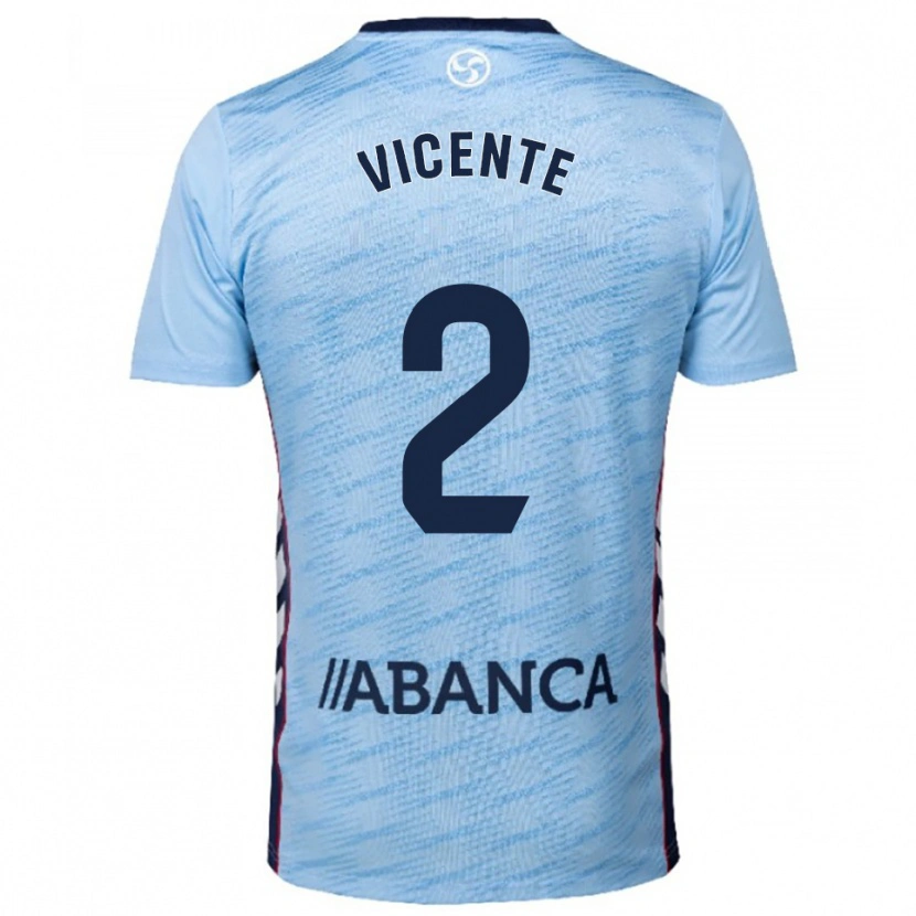 Danxen Kid Vicente #2 Sky Blue Red Home Jersey 2025/26 T-Shirt