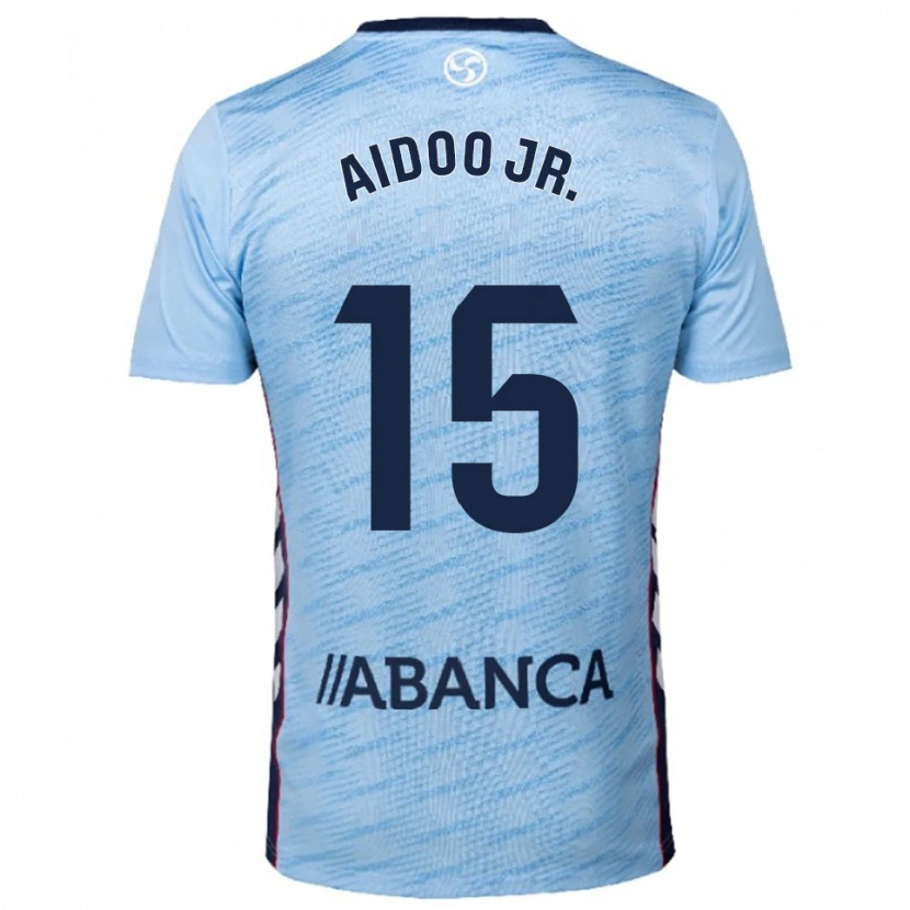 Danxen Kid Joseph Aidoo #15 Sky Blue Red Home Jersey 2025/26 T-Shirt