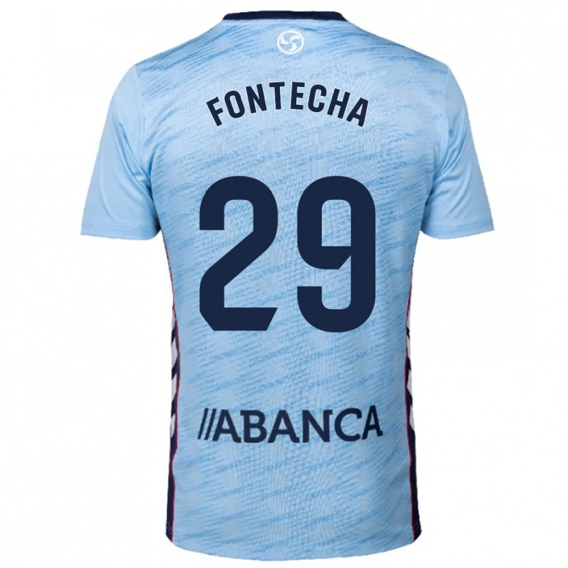 Danxen Kid Celia Fontecha #29 Sky Blue Red Home Jersey 2025/26 T-Shirt