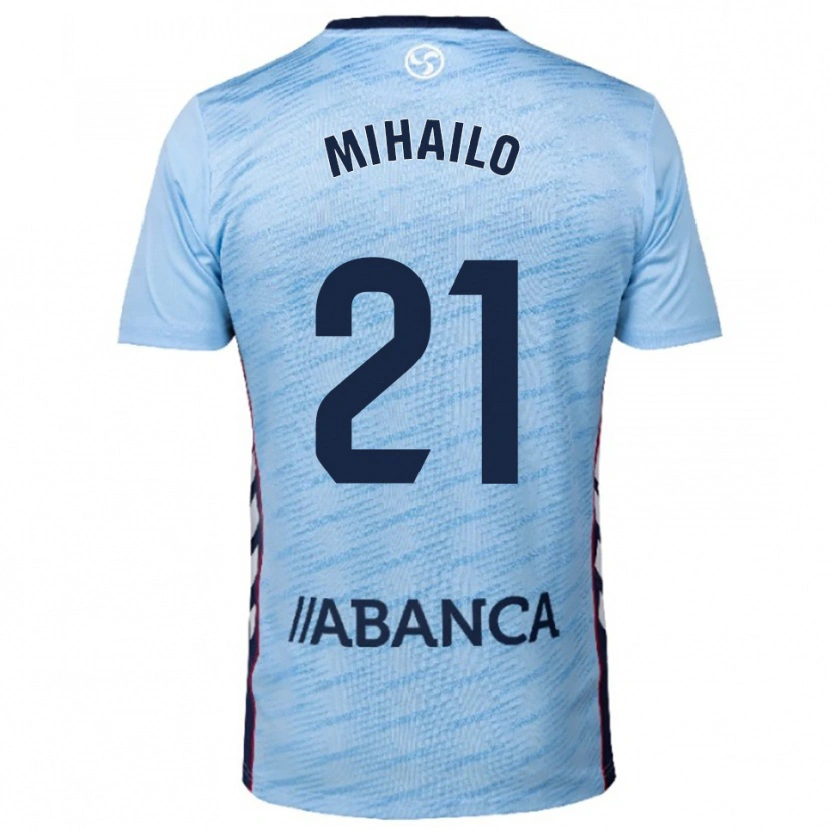Danxen Kid Mihailo Ristic #21 Sky Blue Red Home Jersey 2025/26 T-Shirt