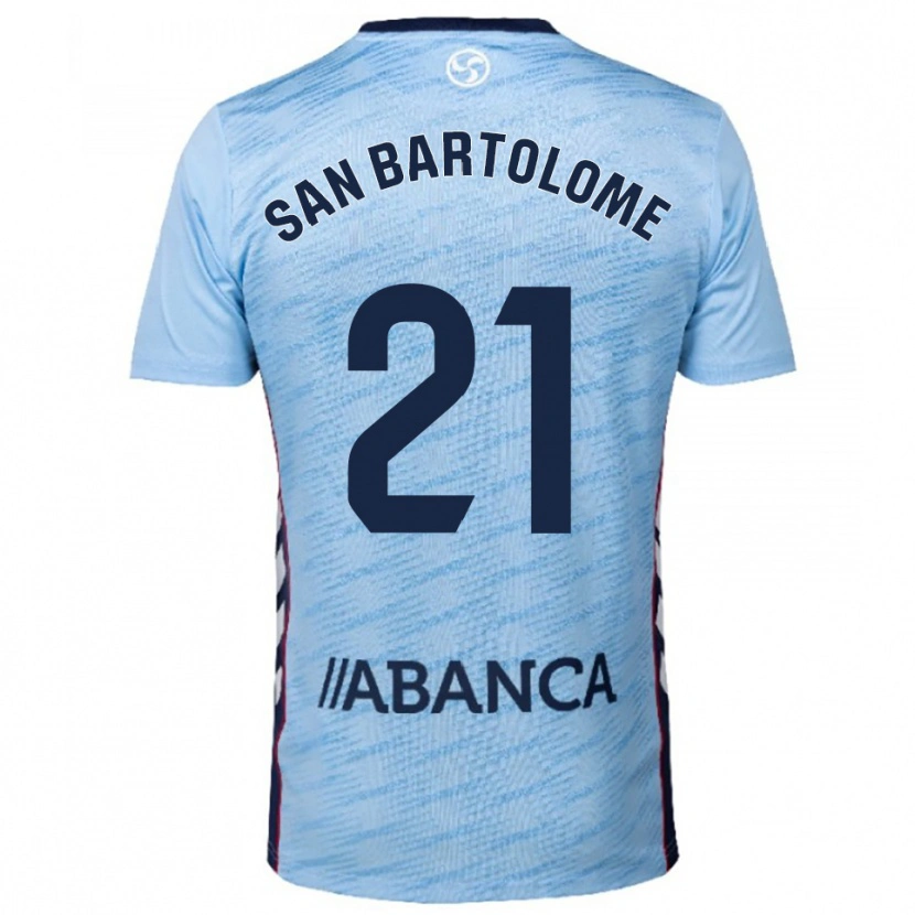 Danxen Kid Victor San Bartolome #21 Sky Blue Red Home Jersey 2025/26 T-Shirt