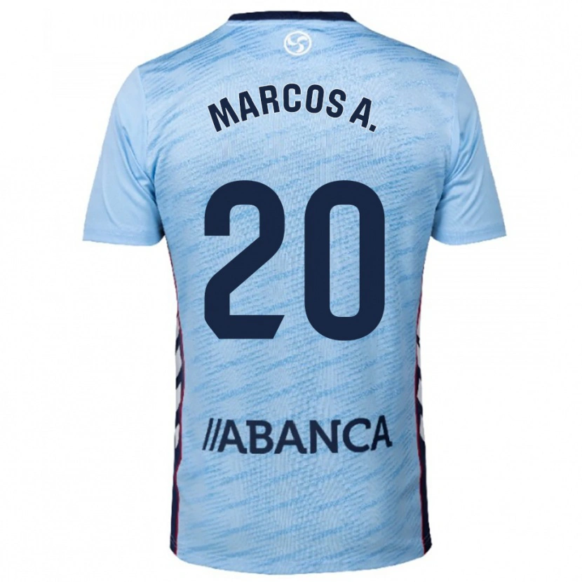 Danxen Kid Marcos Alonso #20 Sky Blue Red Home Jersey 2025/26 T-Shirt