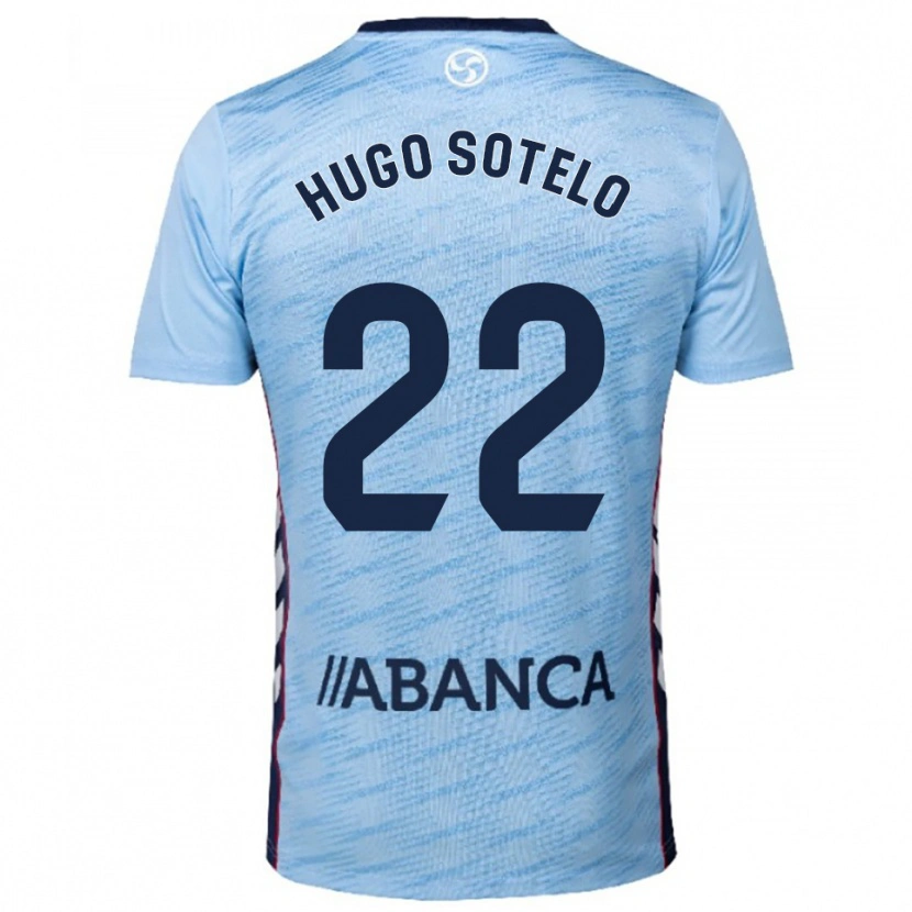 Danxen Kid Hugo Sotelo #22 Sky Blue Red Home Jersey 2025/26 T-Shirt