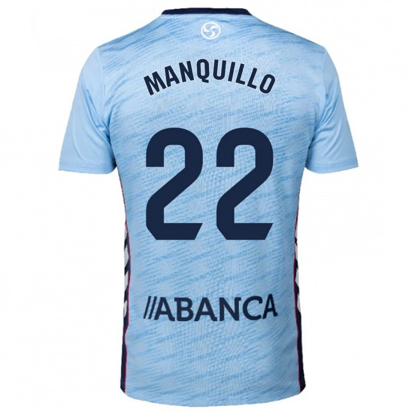 Danxen Kid Javier Manquillo #22 Sky Blue Red Home Jersey 2025/26 T-Shirt