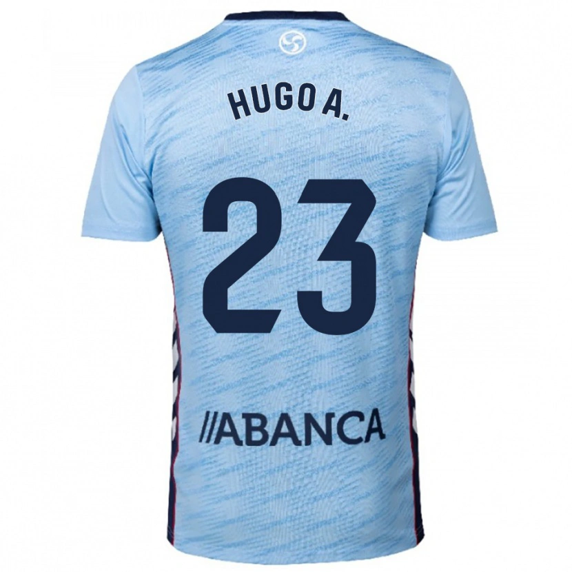 Danxen Kid Hugo Álvarez #23 Sky Blue Red Home Jersey 2025/26 T-Shirt