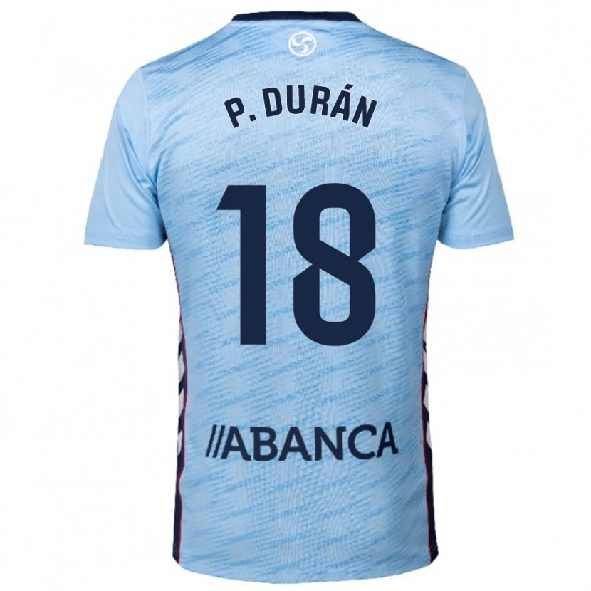 Danxen Kid Pablo Durán #18 Sky Blue Red Home Jersey 2025/26 T-Shirt