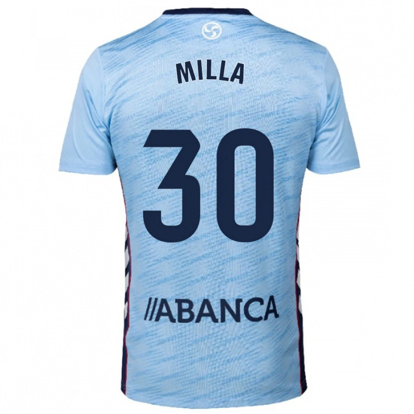Danxen Kid Germain Milla #30 Sky Blue Red Home Jersey 2025/26 T-Shirt