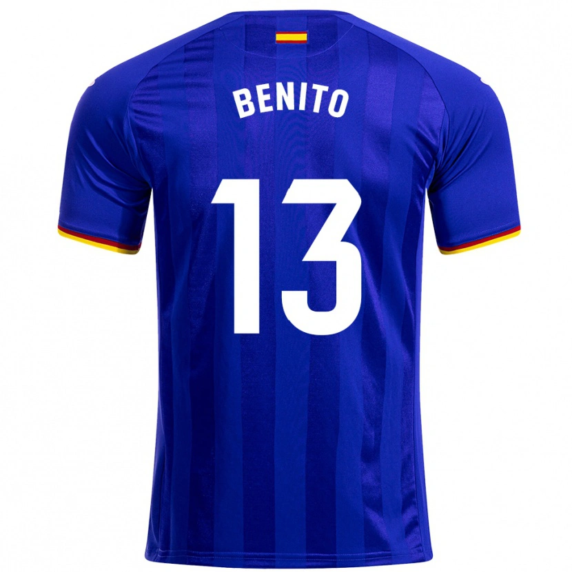 Danxen Kid Jorge Benito #13 Blue Red Yellow Home Jersey 2025/26 T-Shirt