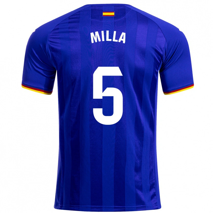 Danxen Kid Luis Milla #5 Blue Red Yellow Home Jersey 2025/26 T-Shirt