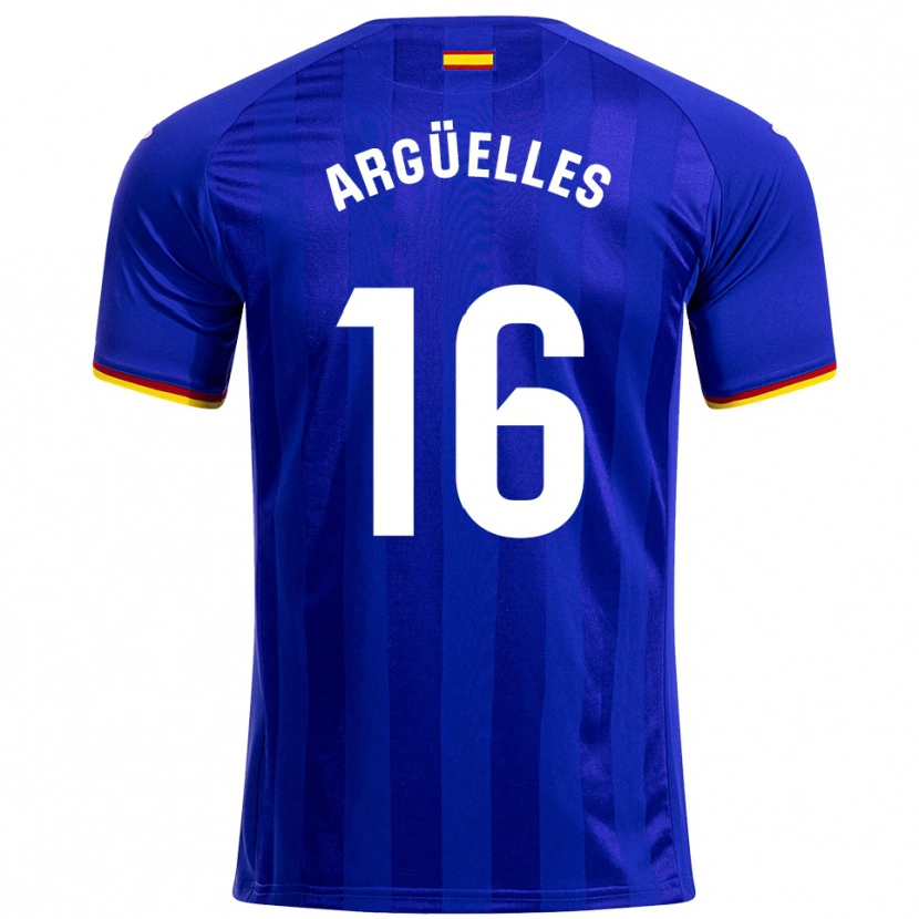 Danxen Kid David Argüelles #16 Blue Red Yellow Home Jersey 2025/26 T-Shirt