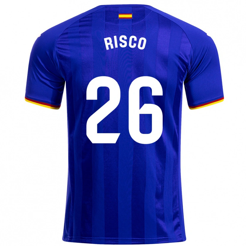 Danxen Kid Alberto Risco #26 Blue Red Yellow Home Jersey 2025/26 T-Shirt