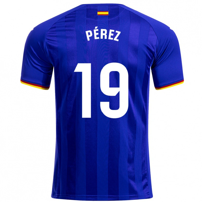 Danxen Kid Joselu Pérez #19 Blue Red Yellow Home Jersey 2025/26 T-Shirt