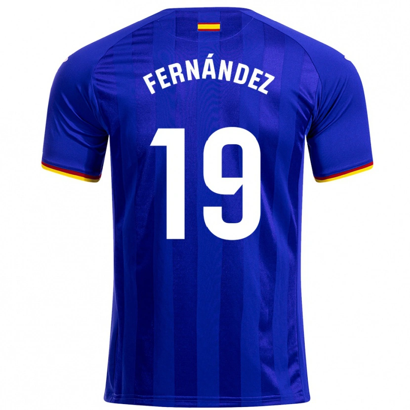 Danxen Kid Ismael Fernández #19 Blue Red Yellow Home Jersey 2025/26 T-Shirt