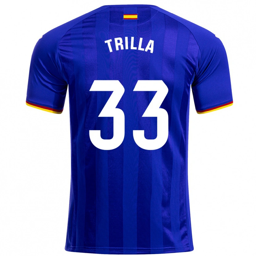 Danxen Kid Guillem Trilla #33 Blue Red Yellow Home Jersey 2025/26 T-Shirt