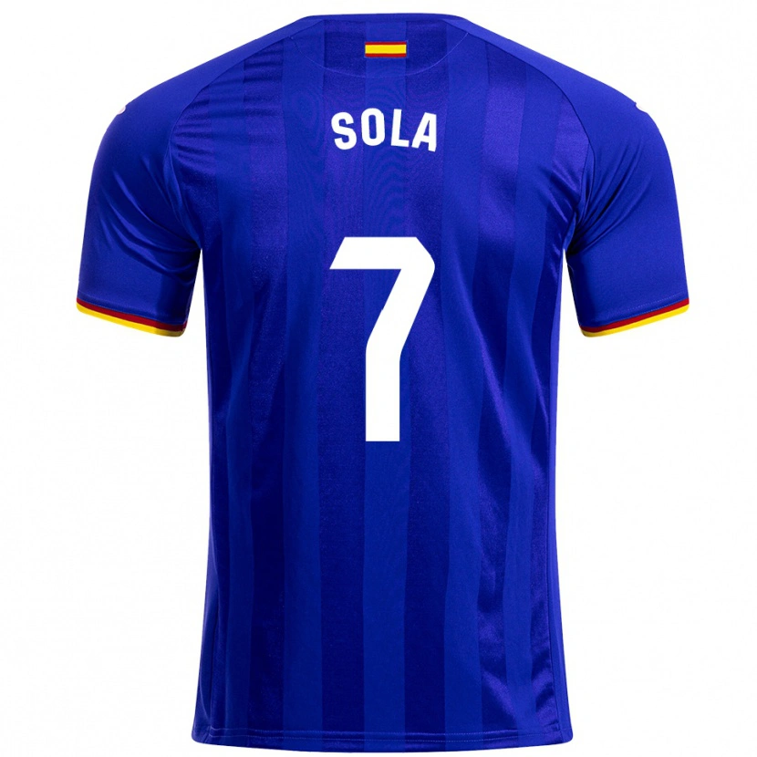 Danxen Kid Álex Sola #7 Blue Red Yellow Home Jersey 2025/26 T-Shirt