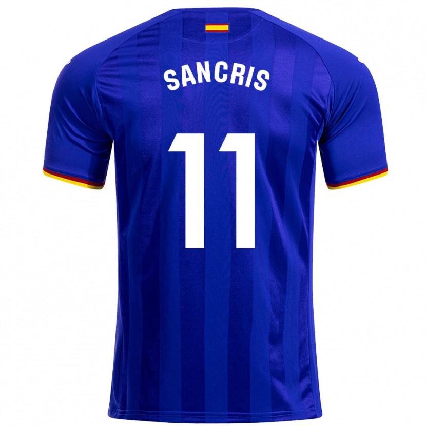 Danxen Kid Álex Sancris #11 Blue Red Yellow Home Jersey 2025/26 T-Shirt