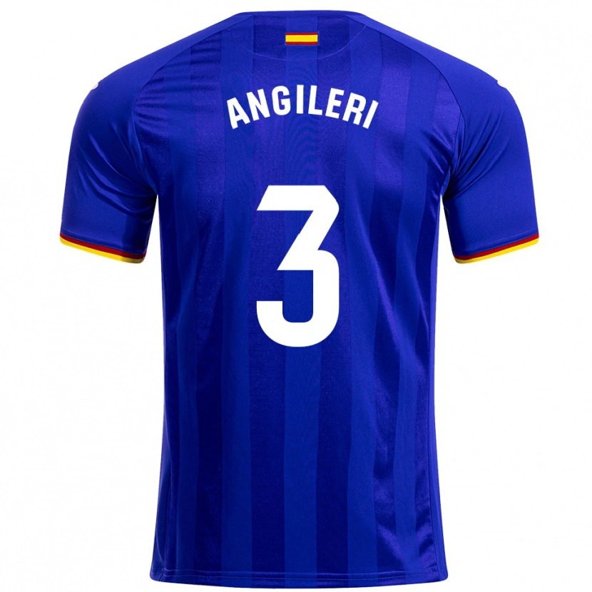 Danxen Kid Fabrizio Angileri #3 Blue Red Yellow Home Jersey 2025/26 T-Shirt