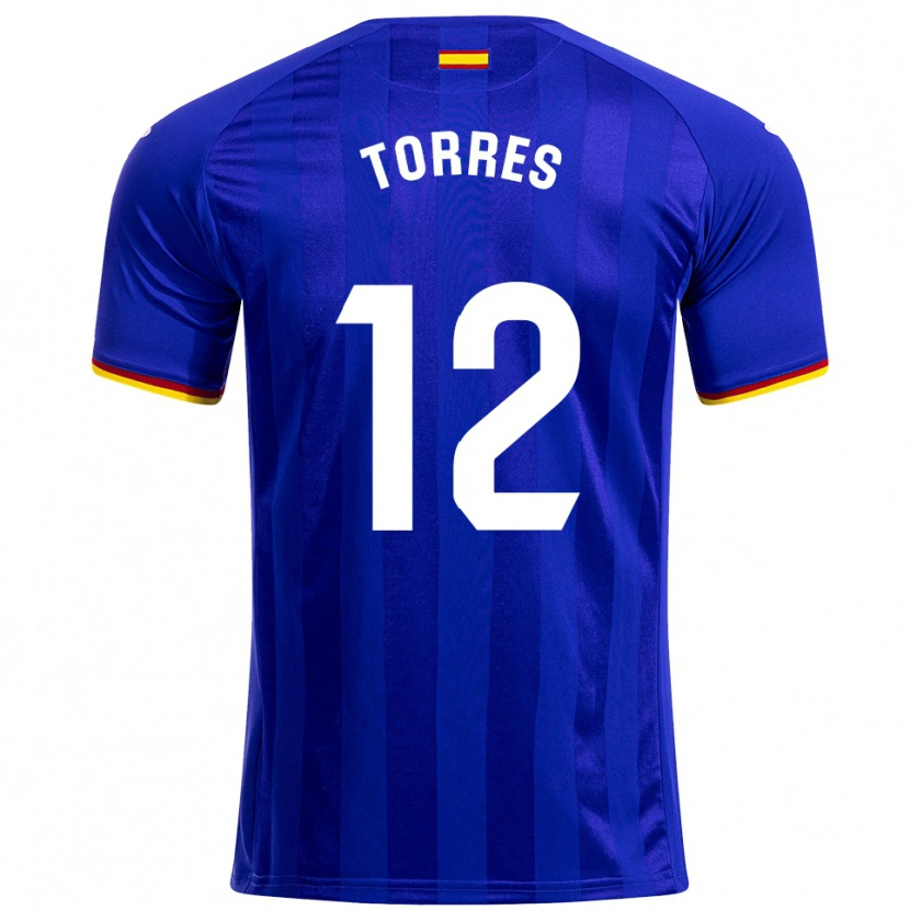 Danxen Kid Rubén Torres #12 Blue Red Yellow Home Jersey 2025/26 T-Shirt