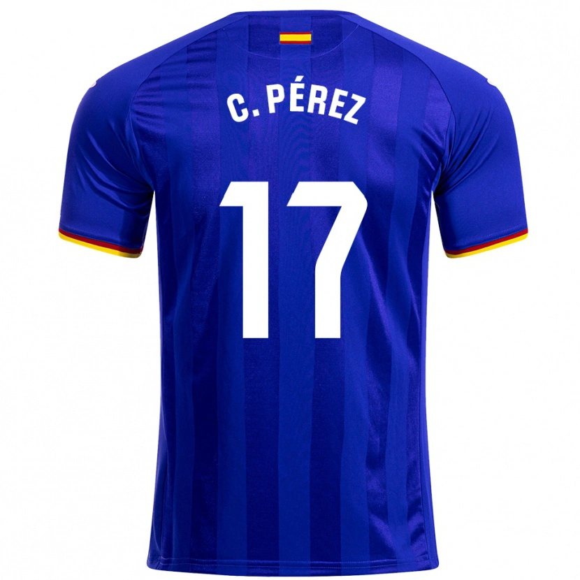 Danxen Kid Carles Perez #17 Blue Red Yellow Home Jersey 2025/26 T-Shirt