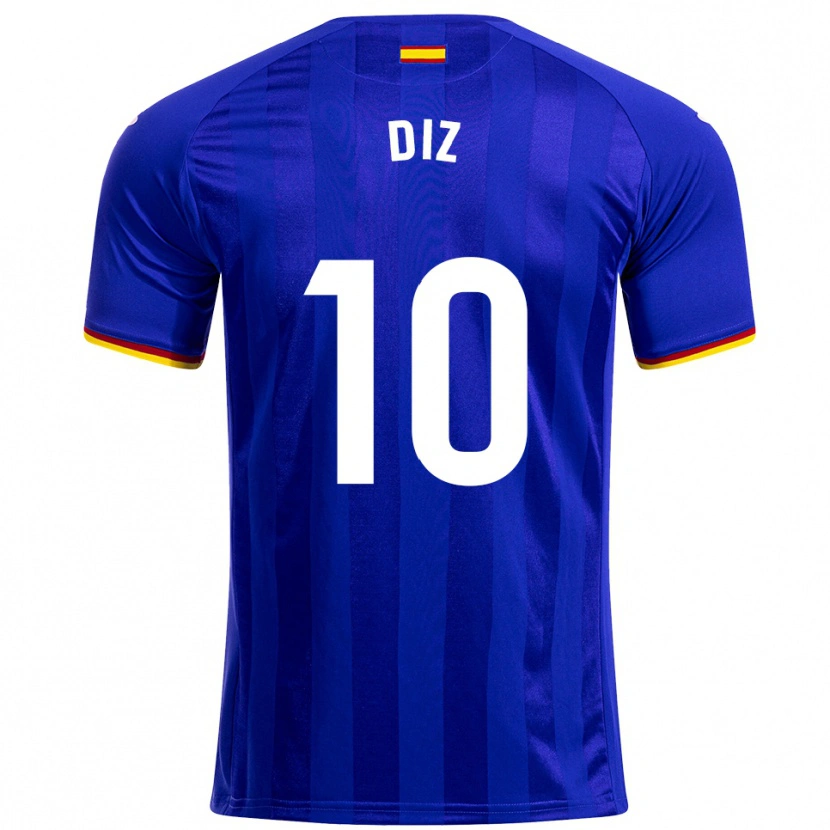 Danxen Kid Rafa Diz #10 Blue Red Yellow Home Jersey 2025/26 T-Shirt